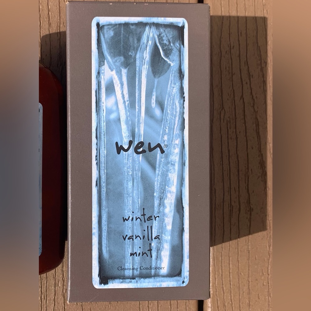 🆕WEN WINTER VANILLA MINT 16oz HAIR CLEANSING CONDITIONER SEALED WITH PUMP NIB!